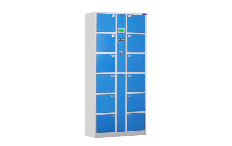 12-door centralized control fingerprint storage cabinet